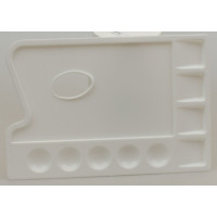 Paleta plastikowa prostokątna z 9 komorami 16x24cm