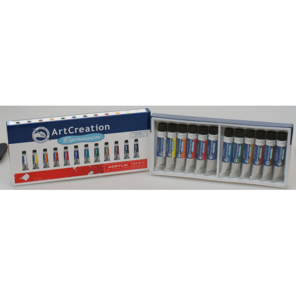 Zestaw farb akrylowych Art Creation Expression 12 kolorów po 12ml
