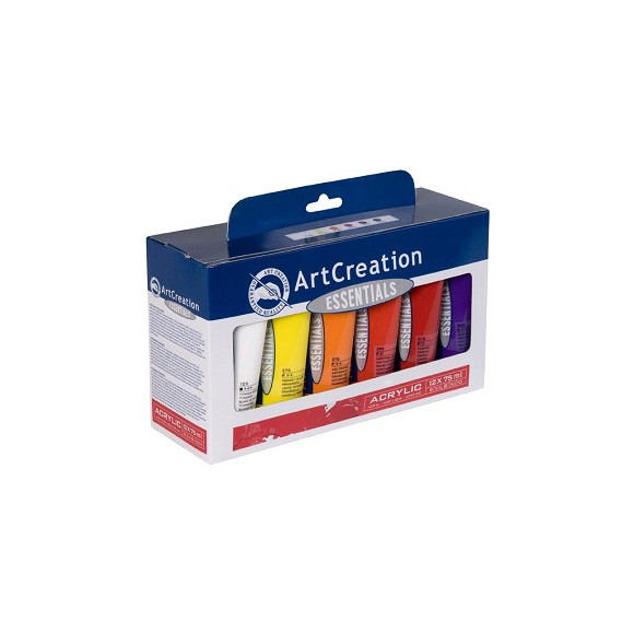 Zestaw farb akrylowych Art Creation Essentials 12 kolorów po 75ml