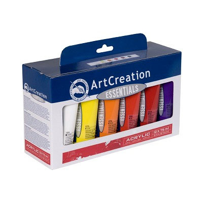 Zestaw farb akrylowych Art Creation Essentials 12 kolorów po 75ml