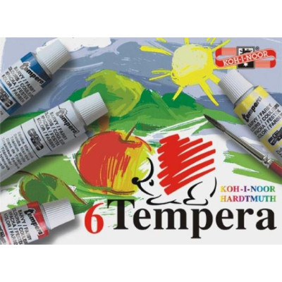 Zestaw farb temperowych Koh-i-noor 6 kolorów po 16ml