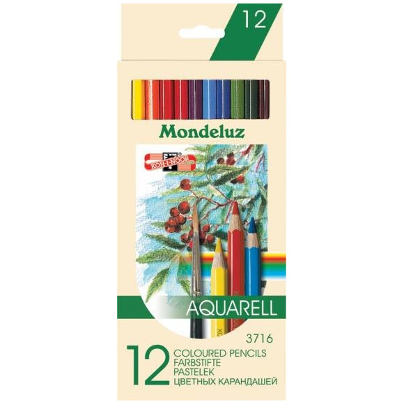 Kredki akwarelowe Mondeluz 12 kolorów
