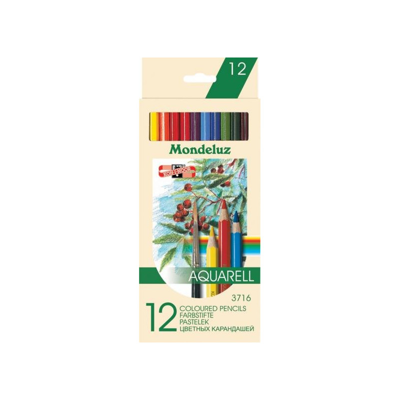 Kredki akwarelowe Mondeluz 12 kolorów