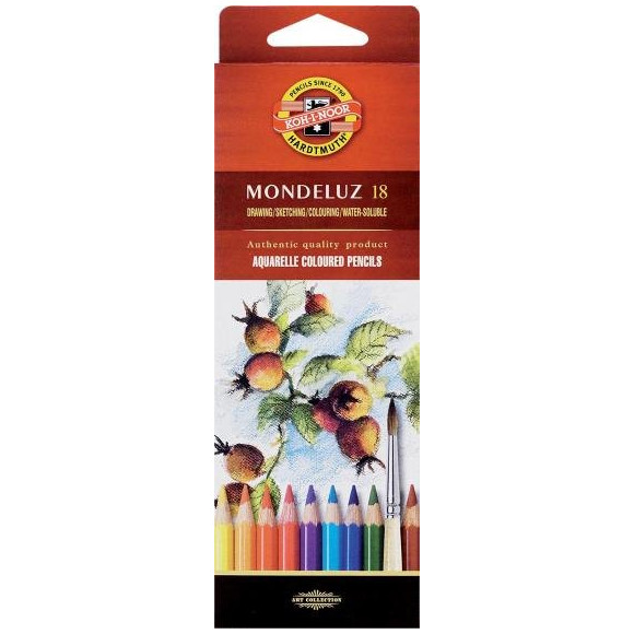 Kredki akwarelowe Mondeluz 18 kolorów