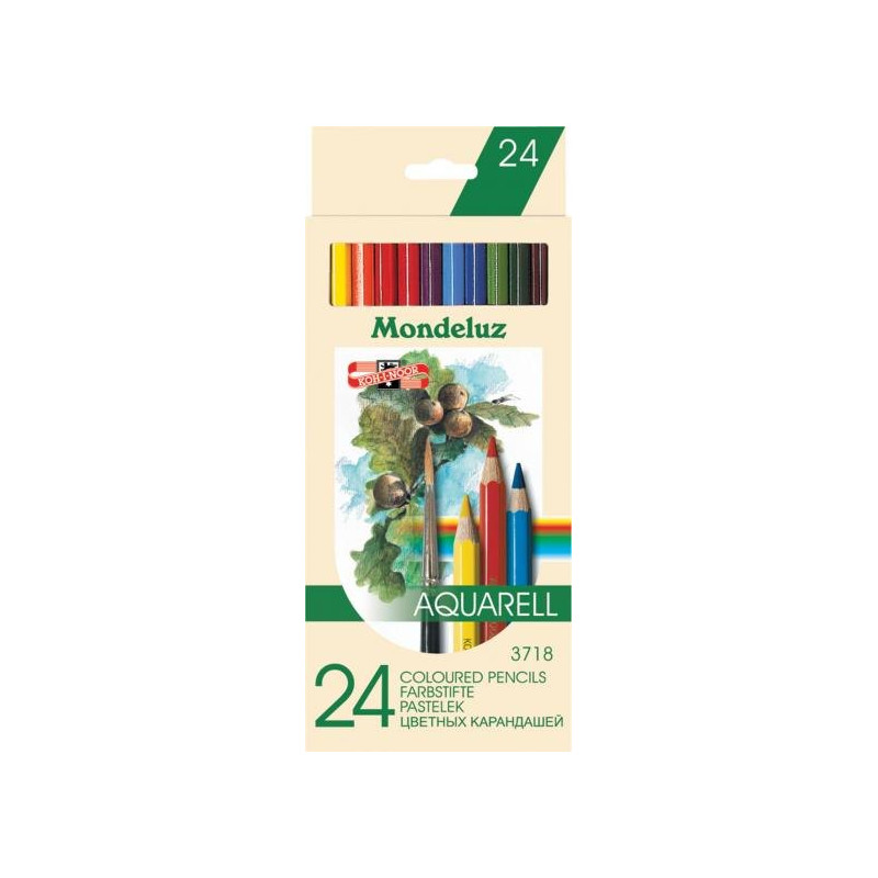 Kredki akwarelowe Mondeluz 24 kolory