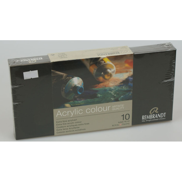 Zestaw farb akrylowych Rembrandt 10 kolorów po 40ml