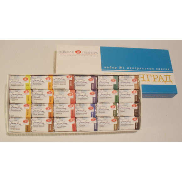 Zestaw farb akwarelowych Leningrad 24 kolory
