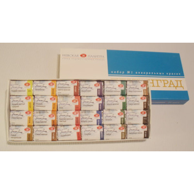 Zestaw farb akwarelowych Leningrad 24 kolory