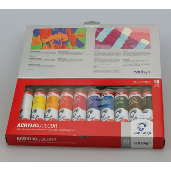 Zestaw farb akrylowych Van Gogh 10 kolorów po 40ml
