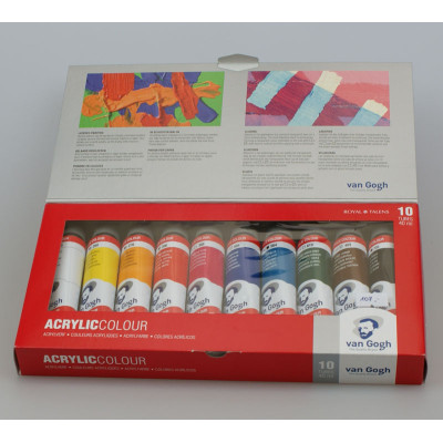 Zestaw farb akrylowych Van Gogh 10 kolorów po 40ml