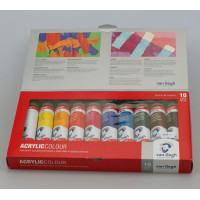 Zestaw farb akrylowych Van Gogh 10 kolorów po 40ml