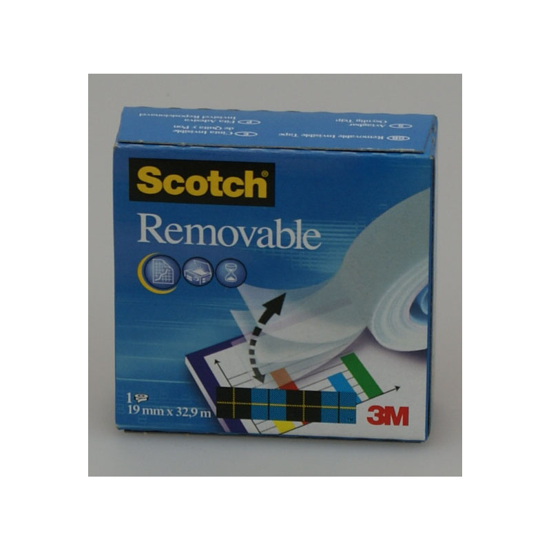 Taśma klejąca Scotch Removable 19mm x 33m