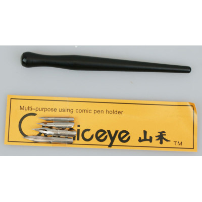 Zestaw obsadka na stalówki + 4 stalówki