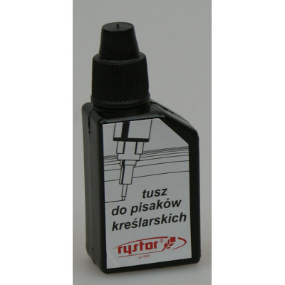 Tusz do rapidografów Rystor - czarny 20ml