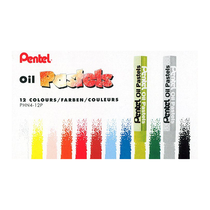 Pastele olejne Pentel 12 kolorów