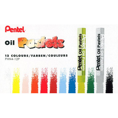 Pastele olejne Pentel 12 kolorów