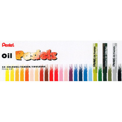 Pastele olejne Pentel 25 kolorów