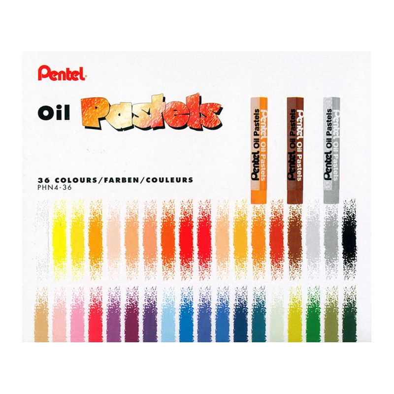 Pastele olejne Pentel 36 kolorów
