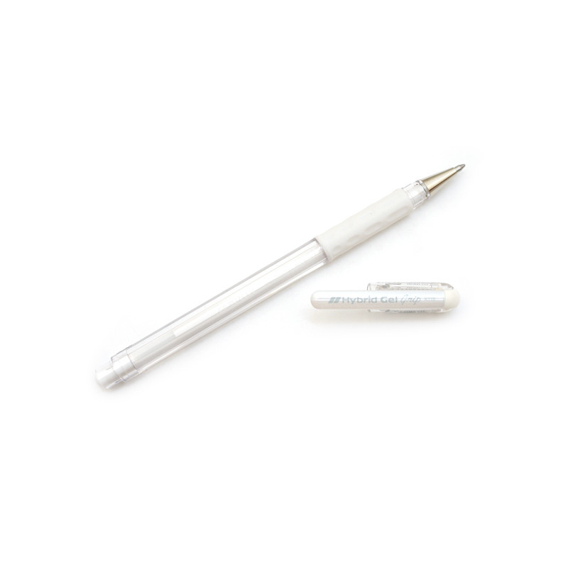 Długopis żelowy Grip biały 0,8mm