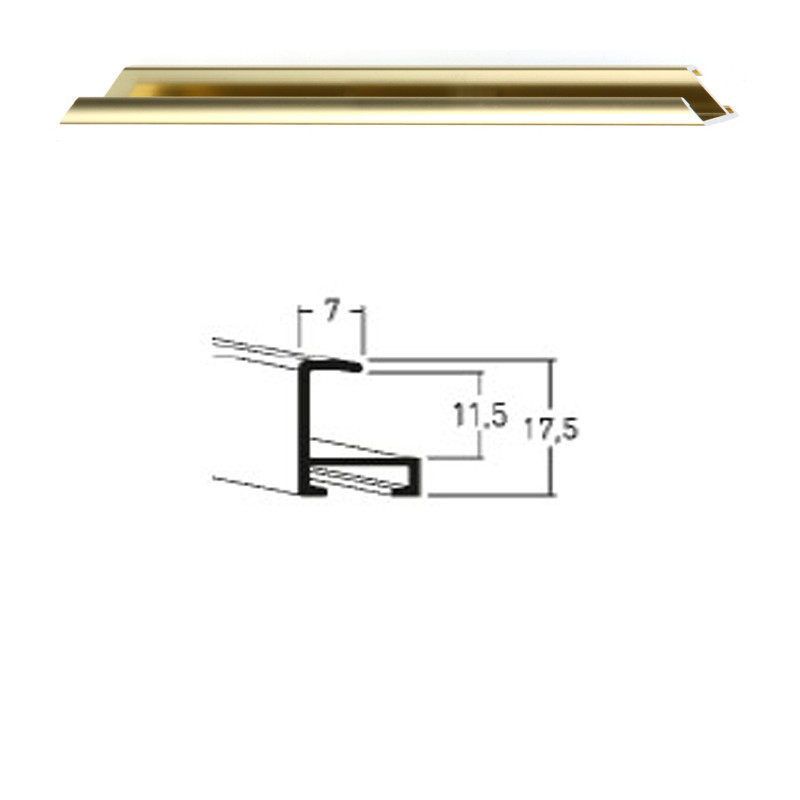 Listwa 01 001 złoty połysk cena za mb