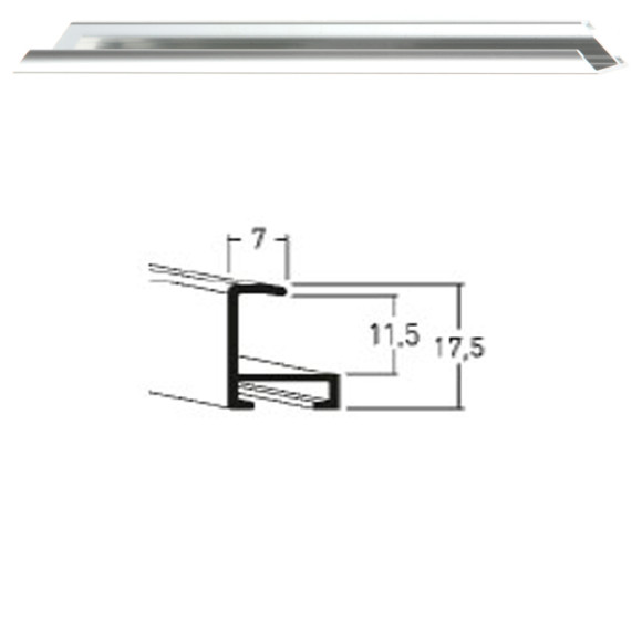 Listwa 01 003 srebrny połysk cena za mb
