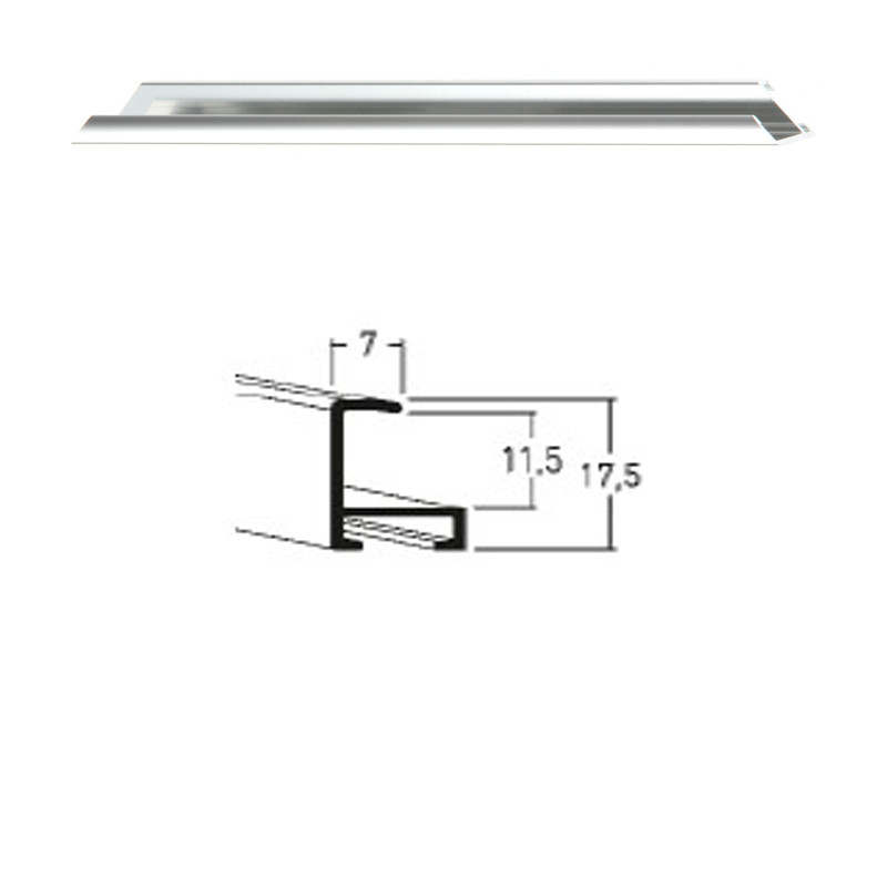 Listwa 01 003 srebrny połysk cena za mb