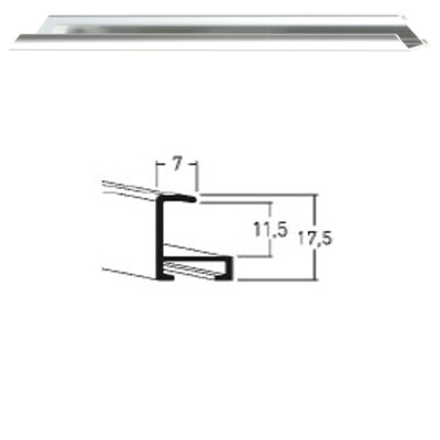 Listwa 01 003 srebrny połysk cena za mb