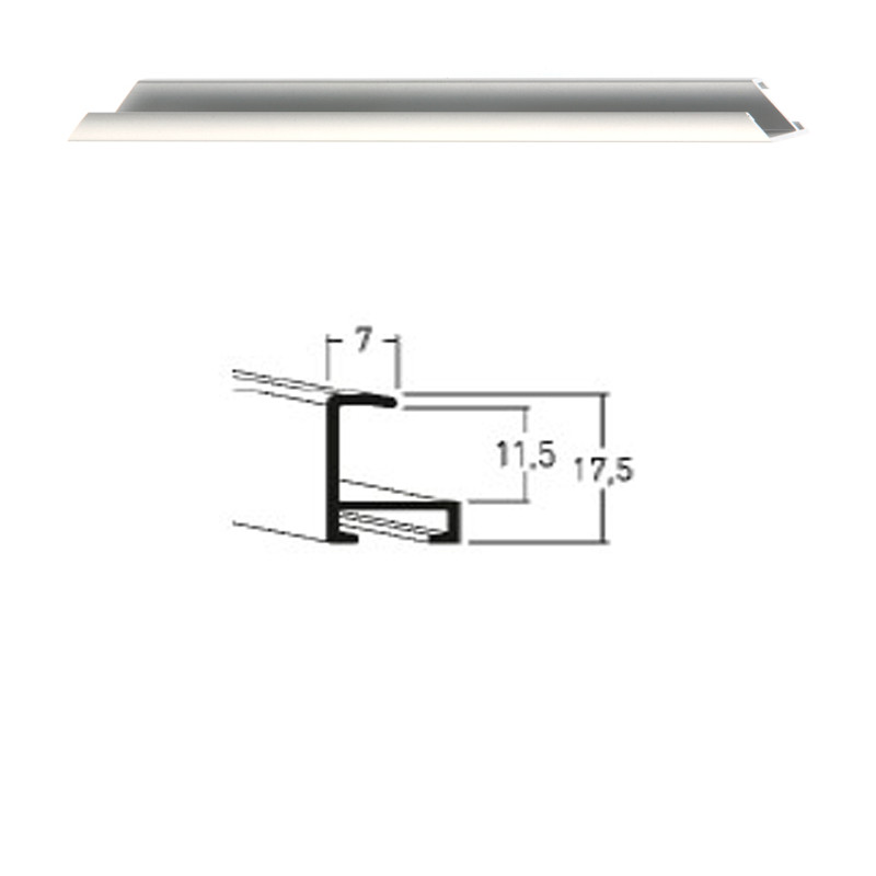 Listwa 01 004 srebrny mat cena za mb