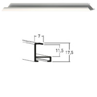 Listwa 01 004 srebrny mat cena za mb