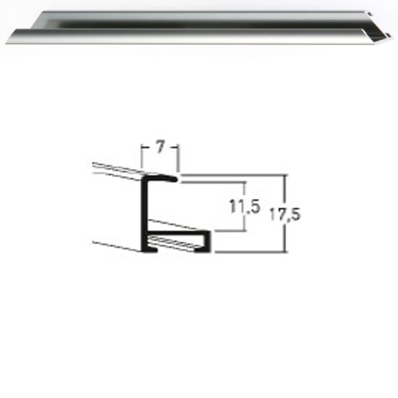 Listwa 01 233 stalowy połysk cena za mb