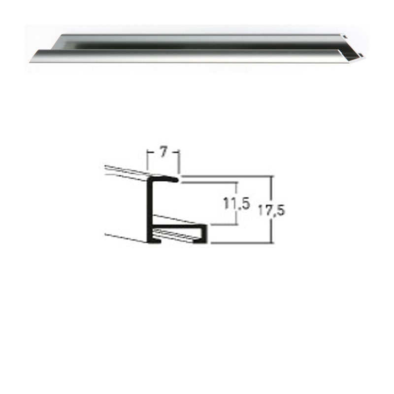 Listwa 01 233 stalowy połysk cena za mb