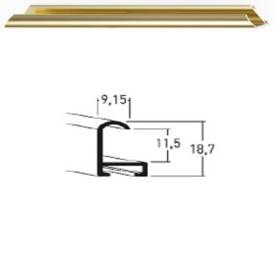 Listwa 02 001 złoty połysk cena za mb