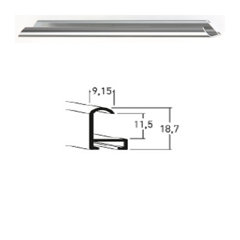 Listwa 02 003 srebrny połysk cena za mb