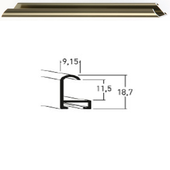 Listwa 02 005 stare złoto cena za mb