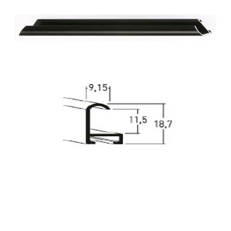 Listwa 02 016 czarny połysk cena za mb