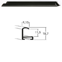 Listwa 02 016 czarny połysk cena za mb