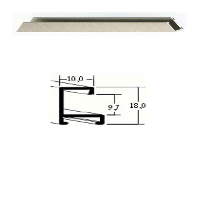 Listwa 03 150 srebro szczotkowane cena za mb