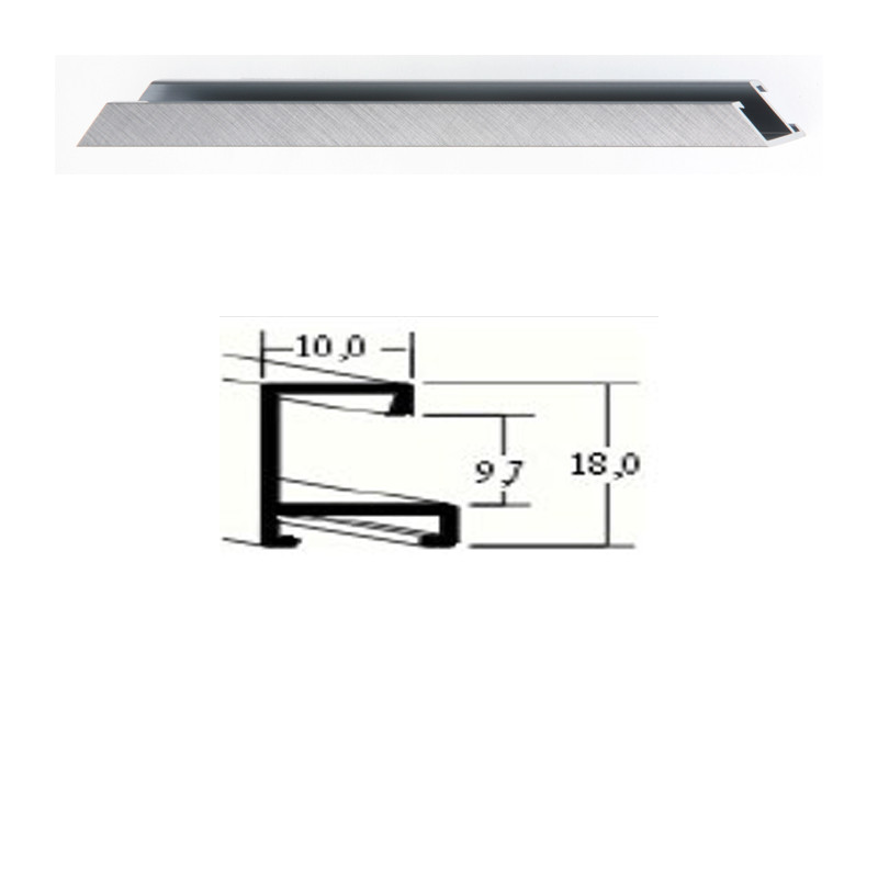 Listwa 03 153 cynowy szczotkowany. cena za mb