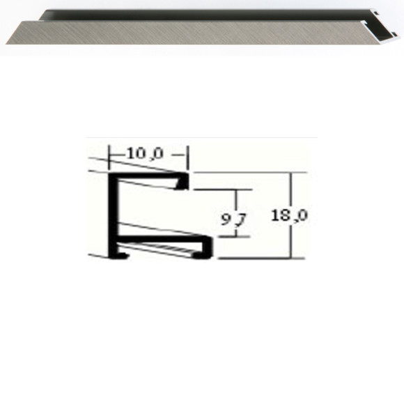 Listwa 03 154 szary szczotkowany cena za mb