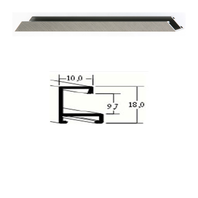 Listwa 03 154 szary szczotkowany cena za mb