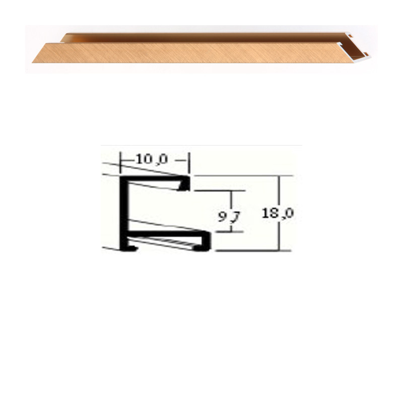 Listwa 03 155 bursztyn szczotkowany cena za mb