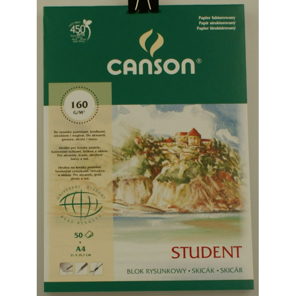 Blok rysunkowy Canson 160g A4 50ark.