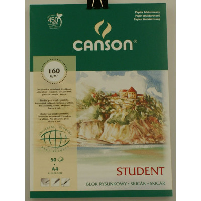 Blok rysunkowy Canson 160g A4 50ark.
