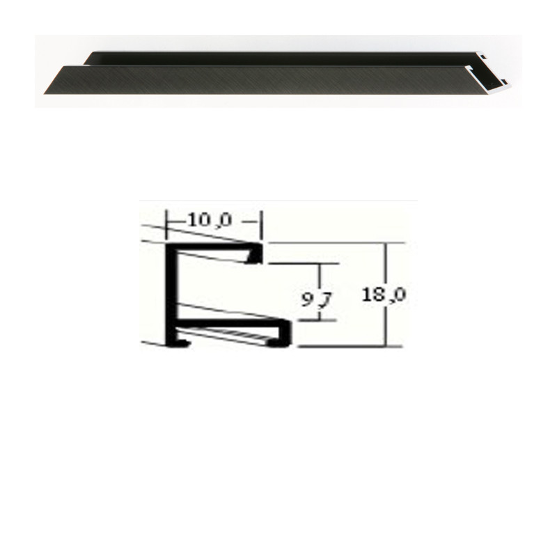 Listwa 03 156 czarny szczotkowany cena za mb