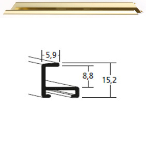 Listwa 04 001 złoty połysk cena za mb