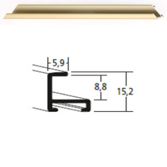 Listwa 04 002 złoty mat cena za mb