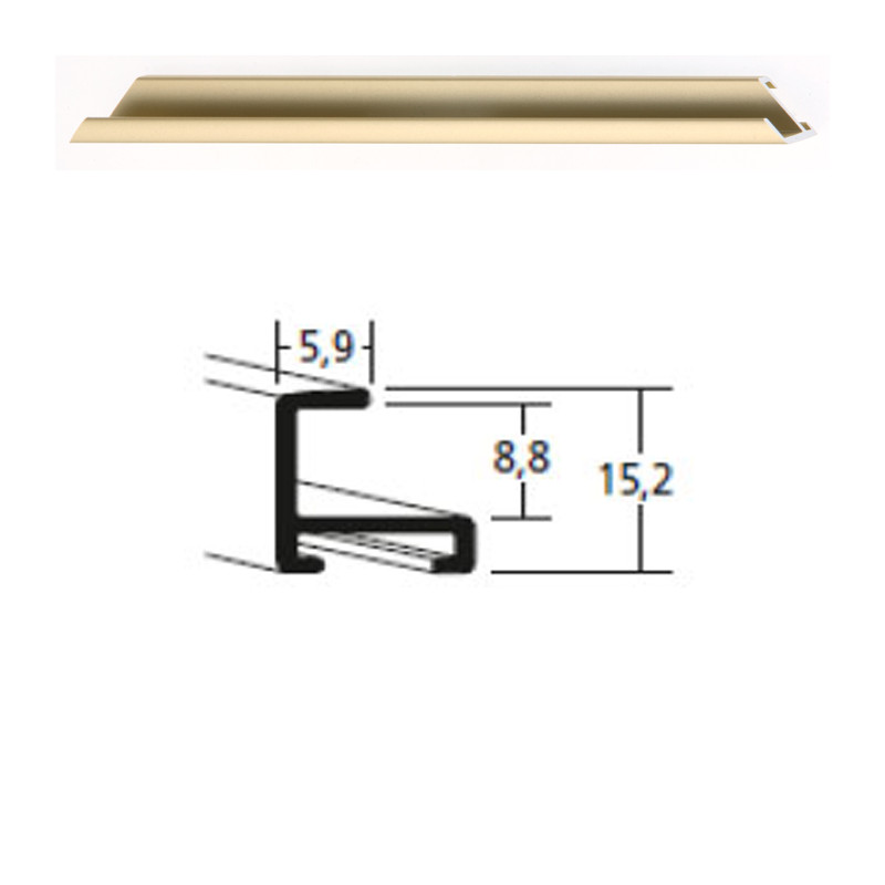 Listwa 04 002 złoty mat cena za mb