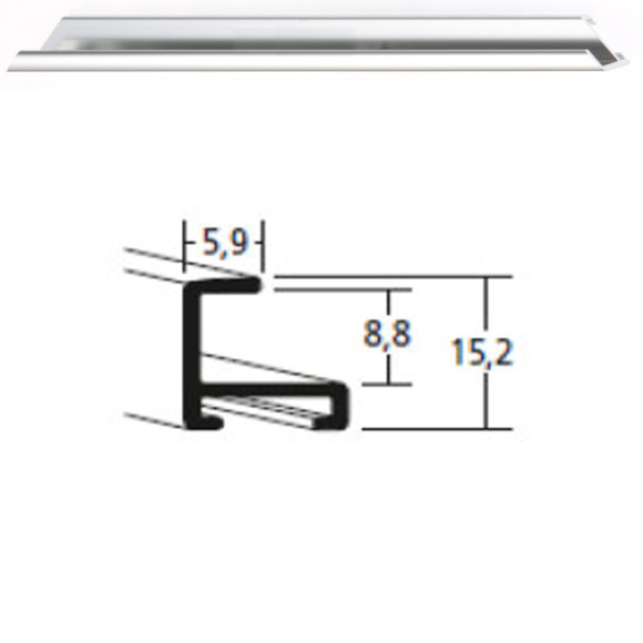 Listwa 04 003 srebrny połysk cena za mb