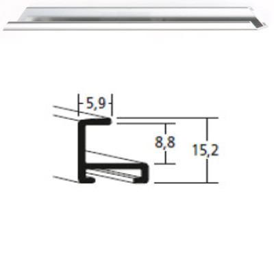 Listwa 04 003 srebrny połysk cena za mb