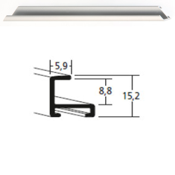 Listwa 04 004 srebrny mat cena za mb